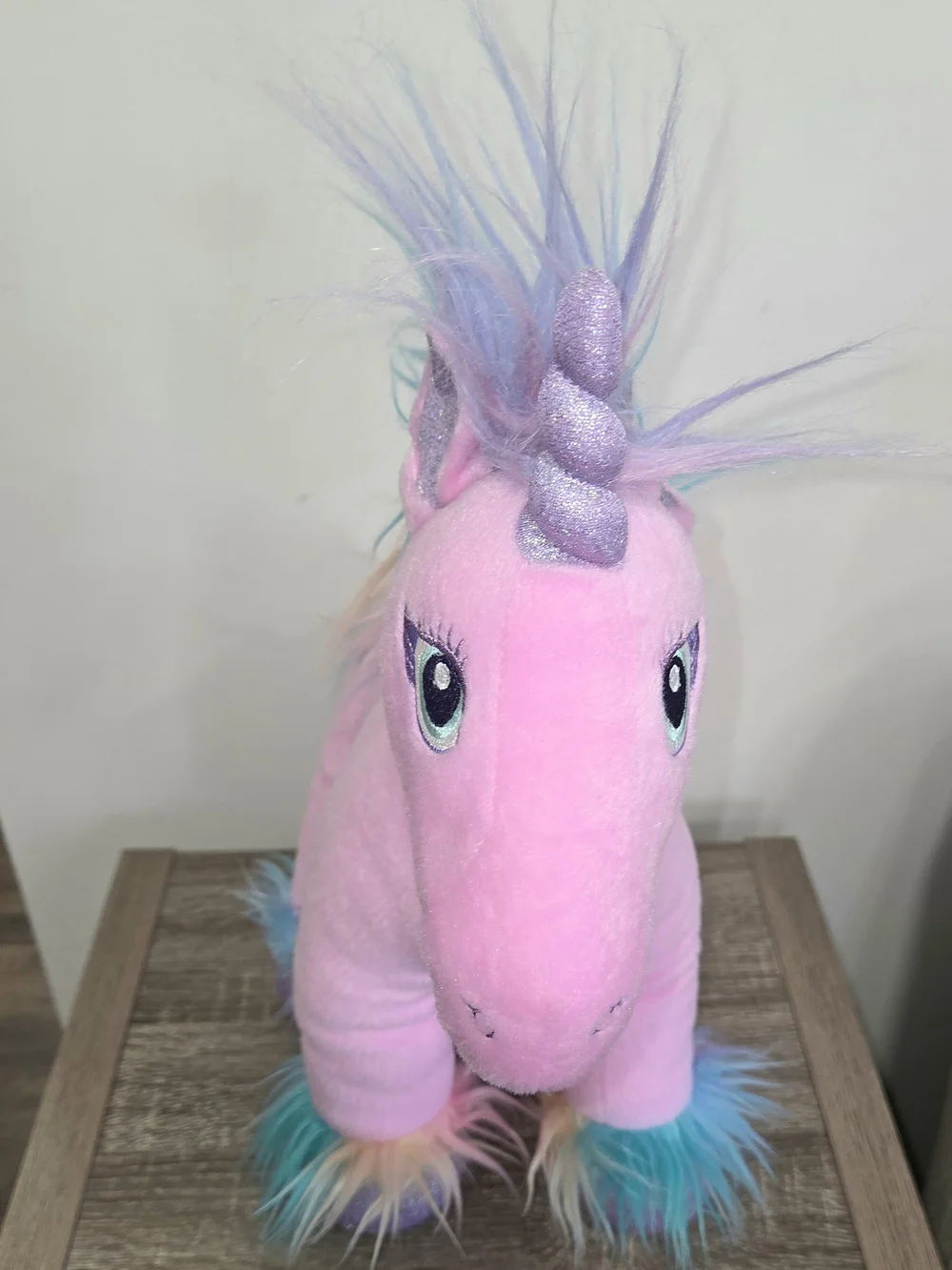 Build A Bear Fairy Friend Unicorn Rainbow Pink Plush Stuffed Animal 17